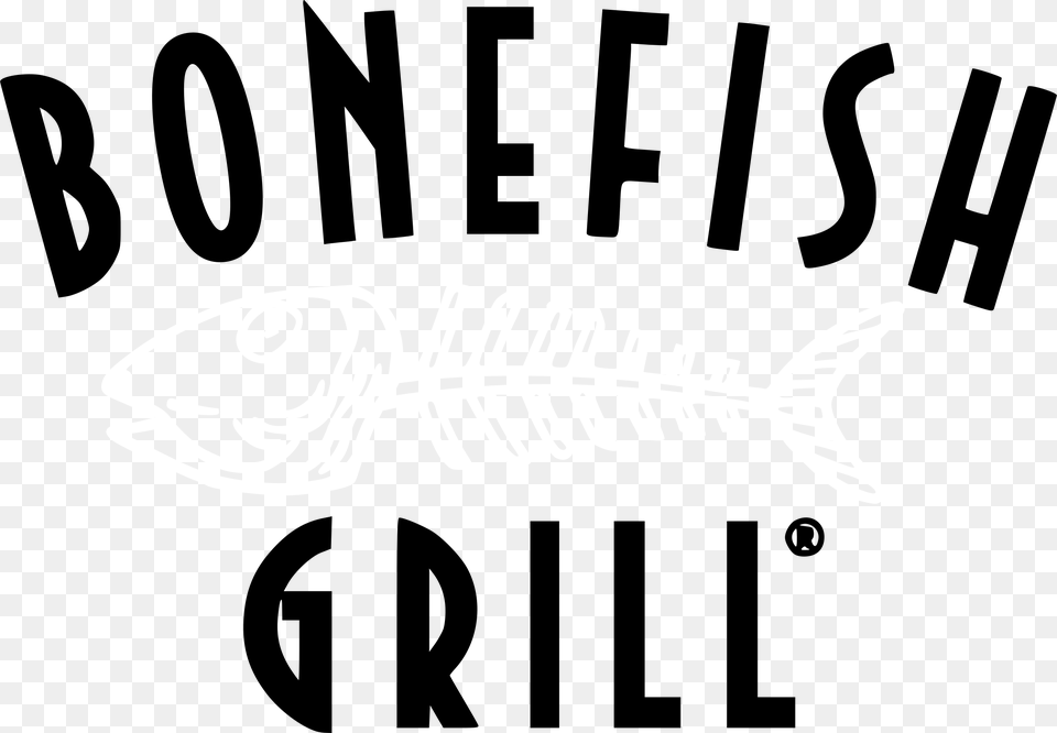 Bonefish Grill Logo Black And White, Stencil, Animal, Fish, Sea Life Png
