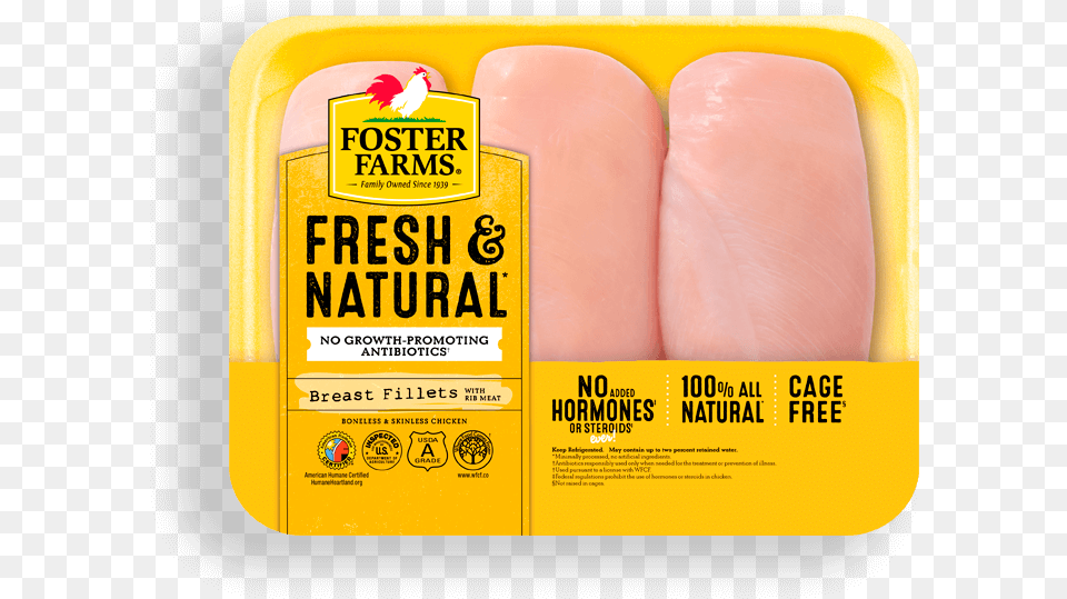 Boneless Skinless Breast Fillets Foster Farms Fresh And Natural Chicken Png