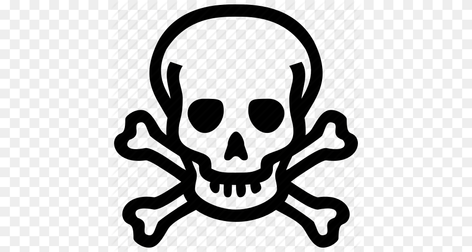 Bones Danger Death Skull Icon Png Image