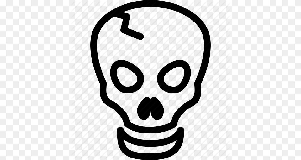 Bones Danger Scary Skeleton Skull Icon, Light, Lightbulb Free Transparent Png