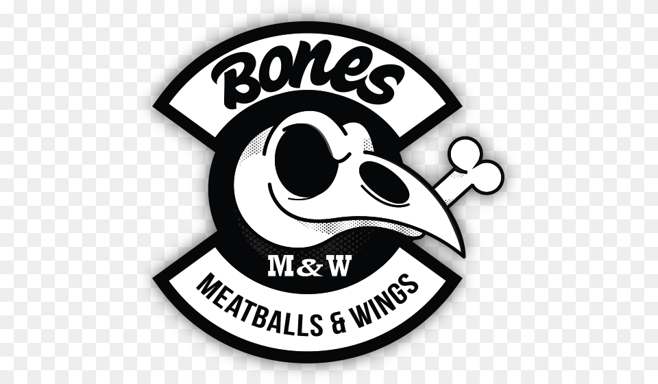 Bones Meatballs Amp Wings Bones Colima, Logo, Badge, Symbol, Disk Free Png Download