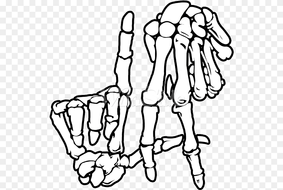 Bones Sign La La Skeleton Hands Transparent Background, Body Part, Hand, Person, Baby Free Png