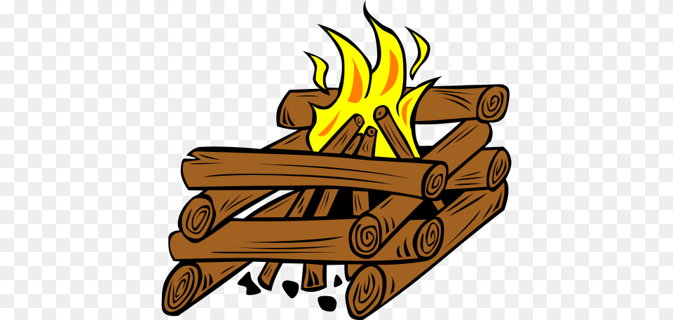 Bonfire, Fire, Flame, Bulldozer, Machine Free Png Download