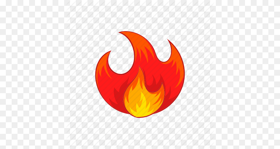Bonfire Burn Cartoon Fire Flame Hot Sign Icon, Logo Png Image