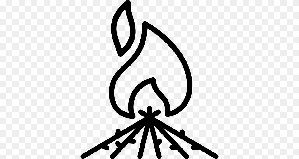 Bonfire Campfire Clip Art, Stencil, Bow, Weapon, Fire Free Transparent Png