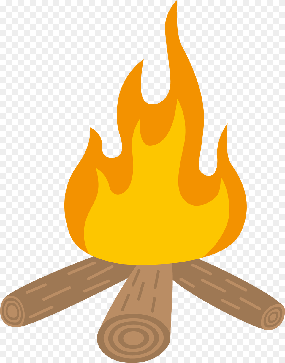 Bonfire Camping Campsite Cartoon Clip Art, Fire, Flame, Smoke Pipe Png