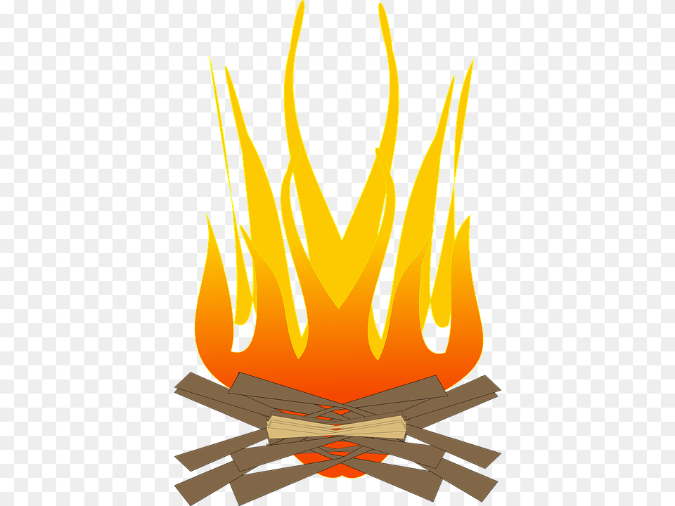 Bonfire Cartoon, Fire, Flame, Accessories, Bow Free Png