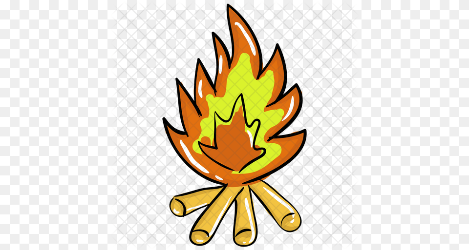 Bonfire Icon Emblem, Leaf, Plant, Person, Fire Free Png Download