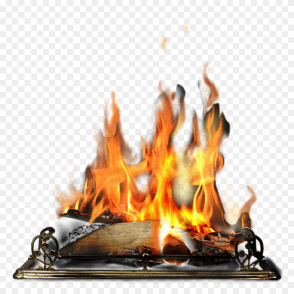 Bonfire Image Fire In Fireplace Clipart, Flame, Indoors Free Transparent Png