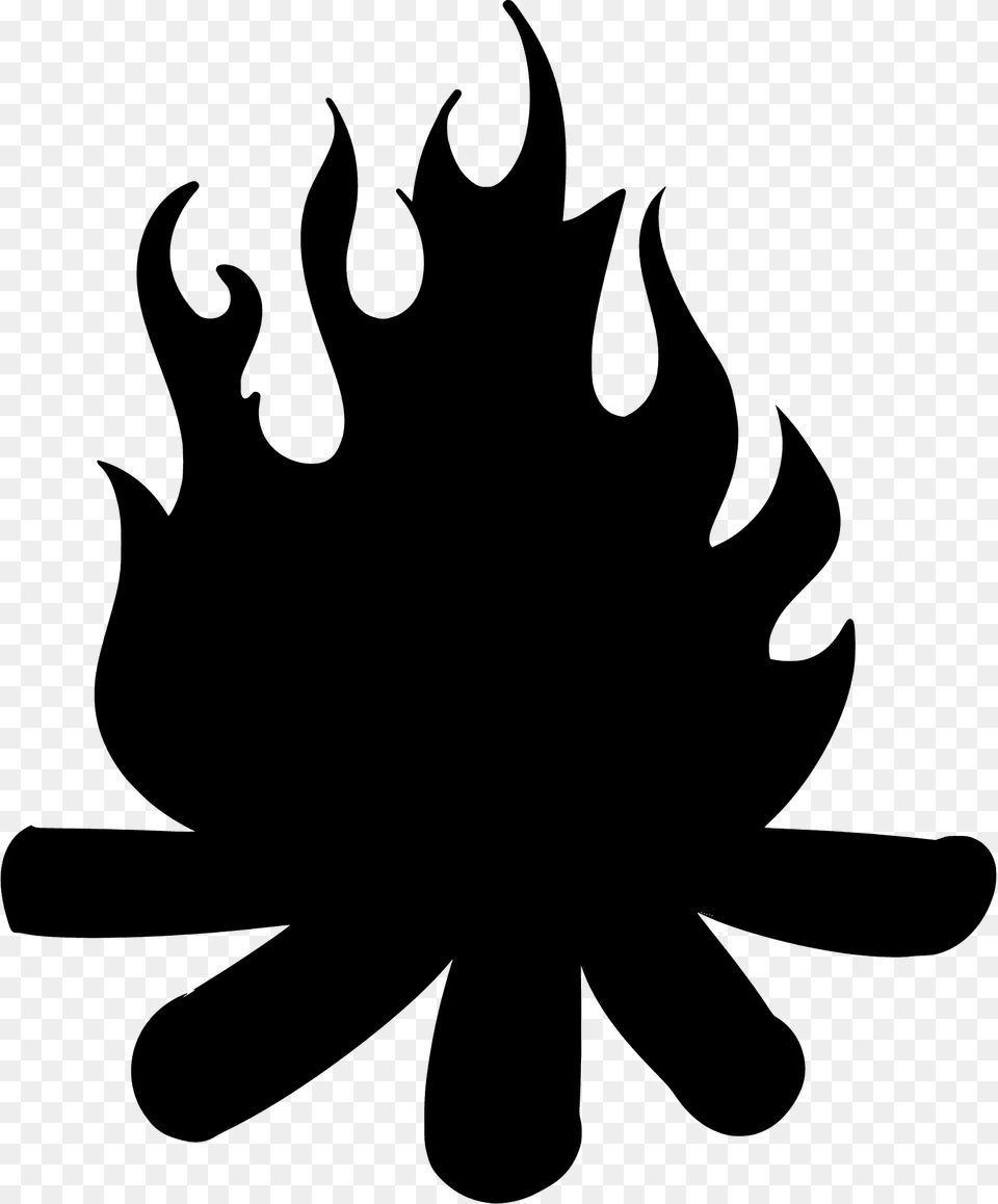 Bonfire Silhouette, Stencil, Leaf, Plant, Animal Png