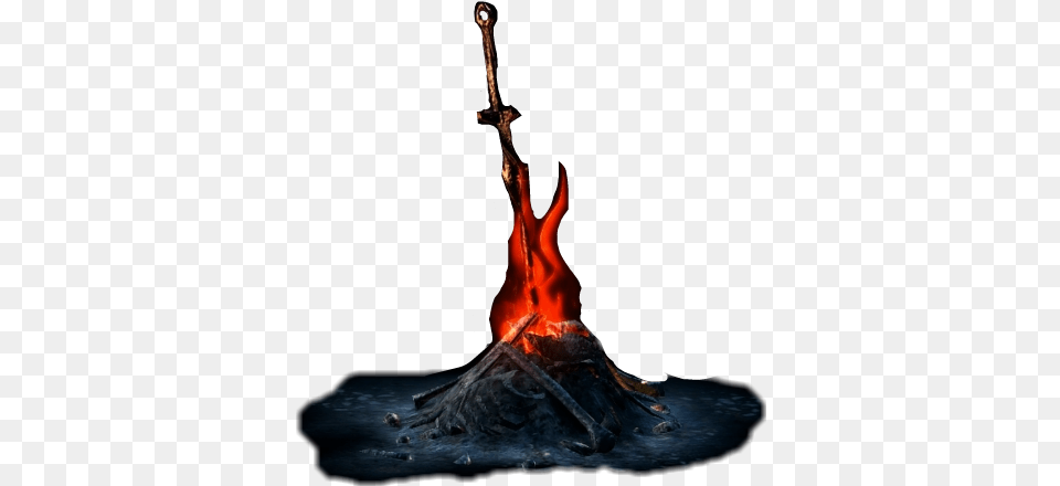 Bonfirestickers Darksouls Bonfire Gaming Videogames Bon Dark Souls Bonfire, Mountain, Fire, Flame, Outdoors Png