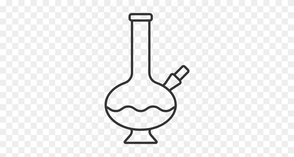 Bong Cannabis Drugs Marijuana Smoking Water Pipe Icon, Pottery, Glass, Jar Free Transparent Png