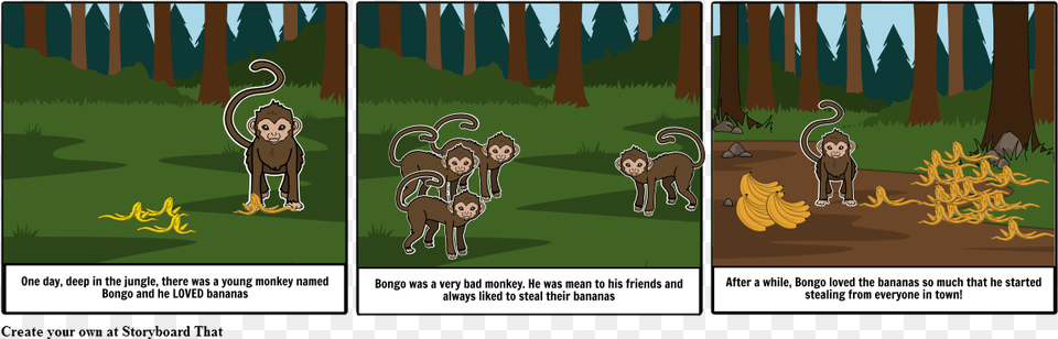 Bongo The Bad Monkey Cartoon, Vegetation, Book, Publication, Comics Free Png
