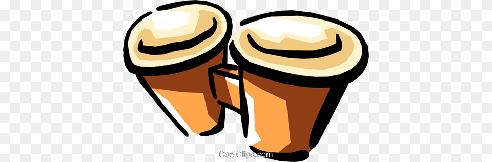 Bongos Royalty Free Vector Clip Art Illustration, Drum, Musical Instrument, Percussion, Conga Png Image