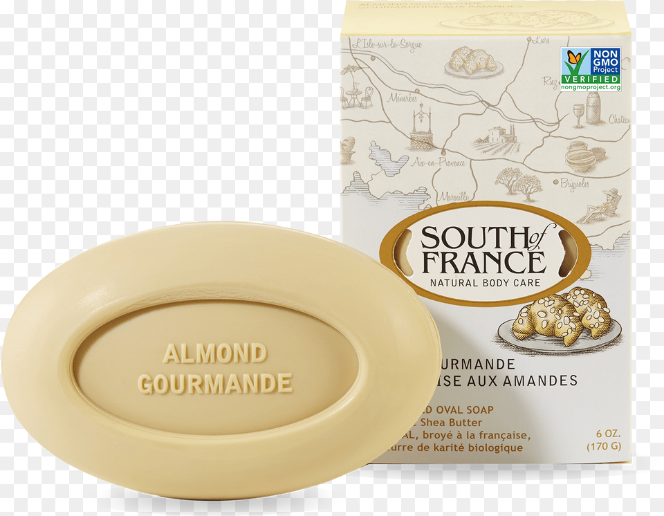 Bonjour South Of France Soap Almond, Plate, Gold Png