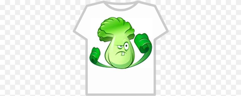 Bonk Choy From Plants Vs Zombies 2 Roblox Bon Choi Plants Vs Zombies, Clothing, T-shirt, Food, Produce Png