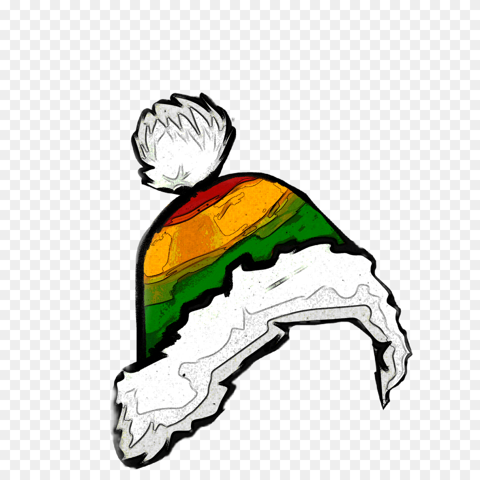 Bonnet Snow Hiver Rasta Reggae, Art, Painting, Person Png