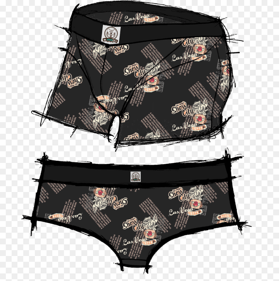 Bonnie And Clyde Batch Panties, Clothing, Underwear, Shorts Free Png Download