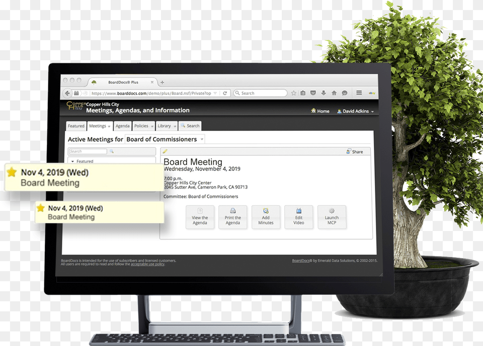 Bonsai, Potted Plant, Plant, Computer, Screen Free Transparent Png