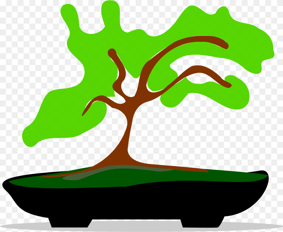 Bonsai Cliparts Bonsai Tree Silhouette Vector, Plant, Potted Plant, Outdoors, Green Free Transparent Png