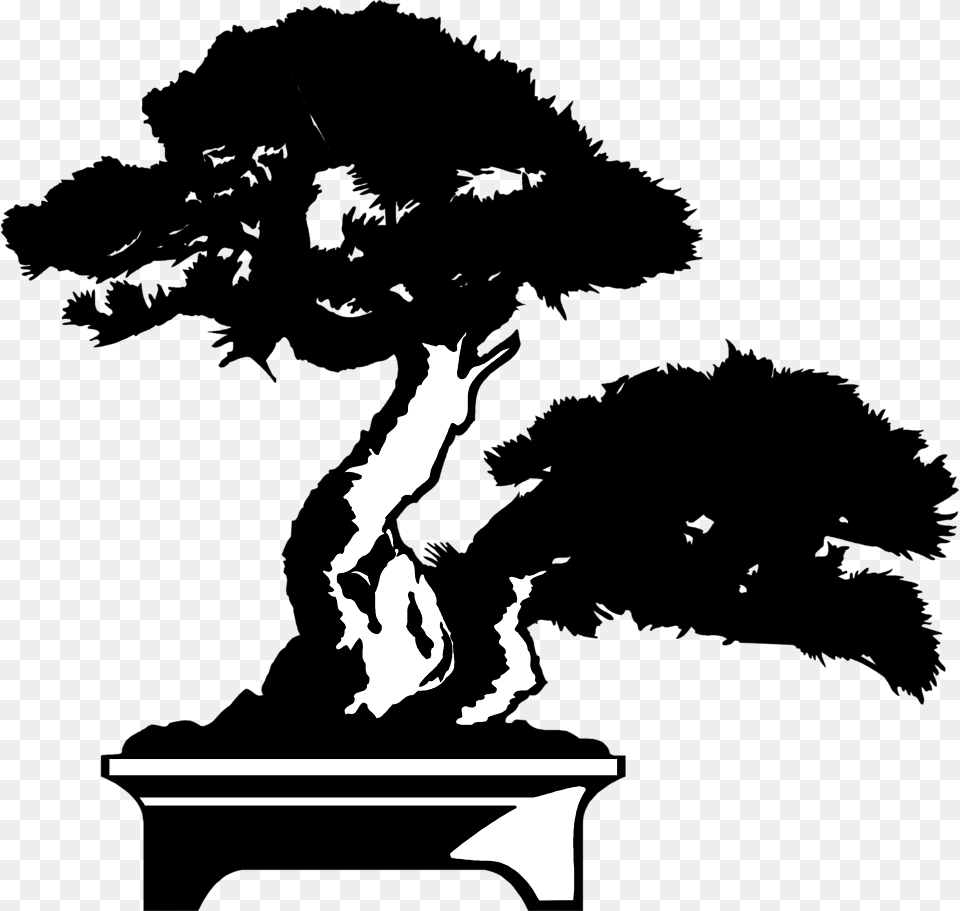 Bonsai Tree Drawing, Stencil, Light, Fire, Flame Free Png