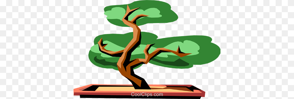 Bonsai Tree Royalty Vector Clip Art Illustration, Plant, Potted Plant Free Png Download