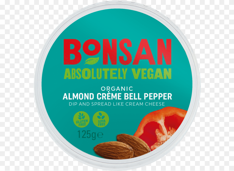 Bonsan Organic Almond Crme Bell Pepper Circle, Food, Produce, Grain, Seed Free Png