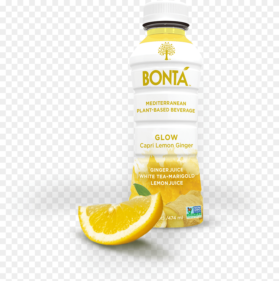 Bont Glow Capri Lemon Ginger Water, Beverage, Juice, Citrus Fruit, Food Free Transparent Png