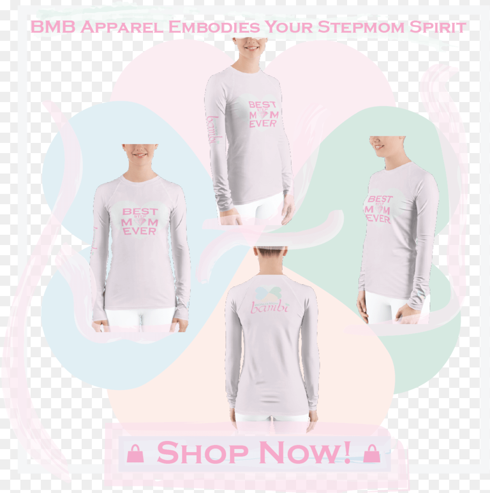 Bonus Mom Bambi Performance Top Ballet Peach 2x2 01 Mannequin, T-shirt, Clothing, Sleeve, Long Sleeve Free Png Download