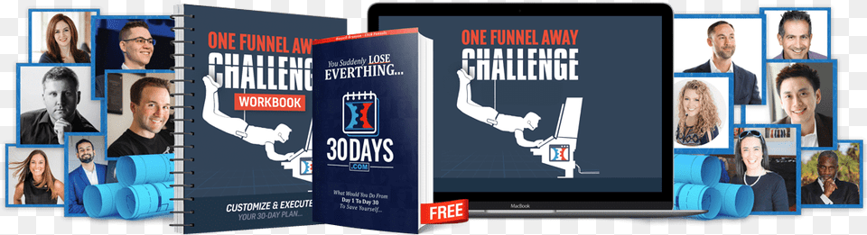 Bonus One Funnel Away Challenge, Publication, Book, Advertisement, Person Free Png