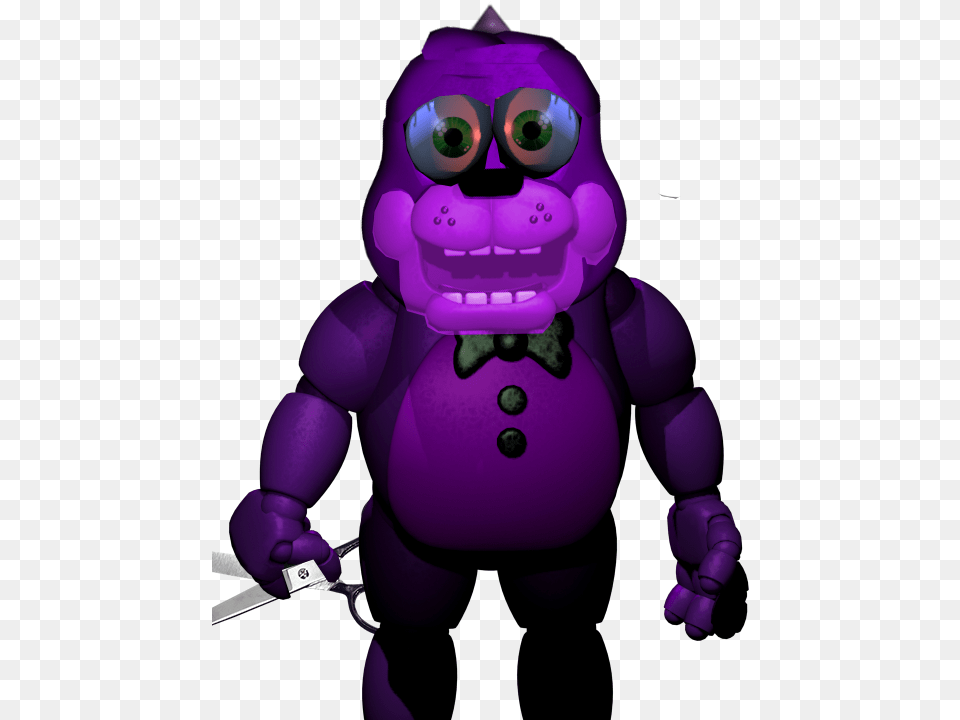 Bonzi Buddy Animatronic By Jacobsworld2012 D8zfvc9 Animatronic Fnaf Toy Freddy, Purple, Animal, Ape, Mammal Png