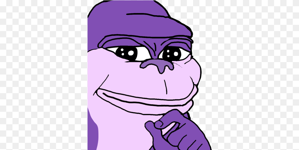 Bonzi Buddy Pepe Pepe Hmm, Baby, Person, Art, Purple Free Png Download