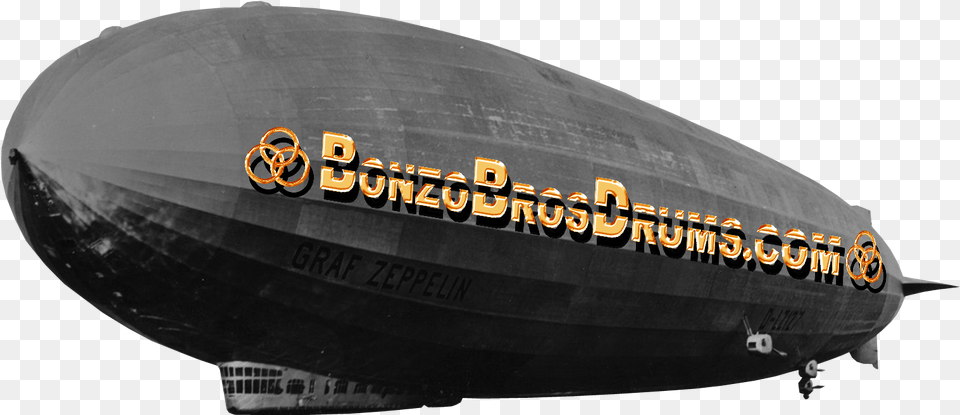 Bonzo Bros Drums Led Zeppelincom At Youtube Blimp, Aircraft, Transportation, Vehicle, Airship Png Image