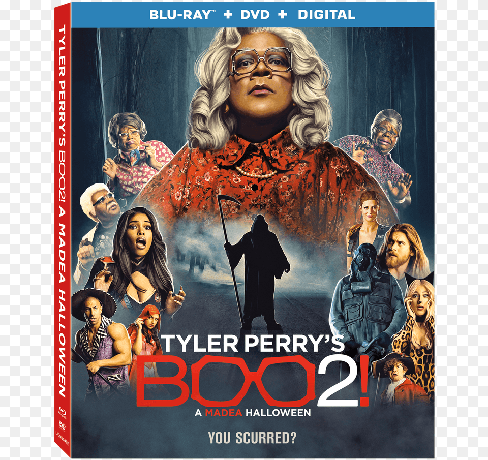 Boo 2 A Madea Halloween Blu Ray, Woman, Adult, Advertisement, Poster Free Png Download