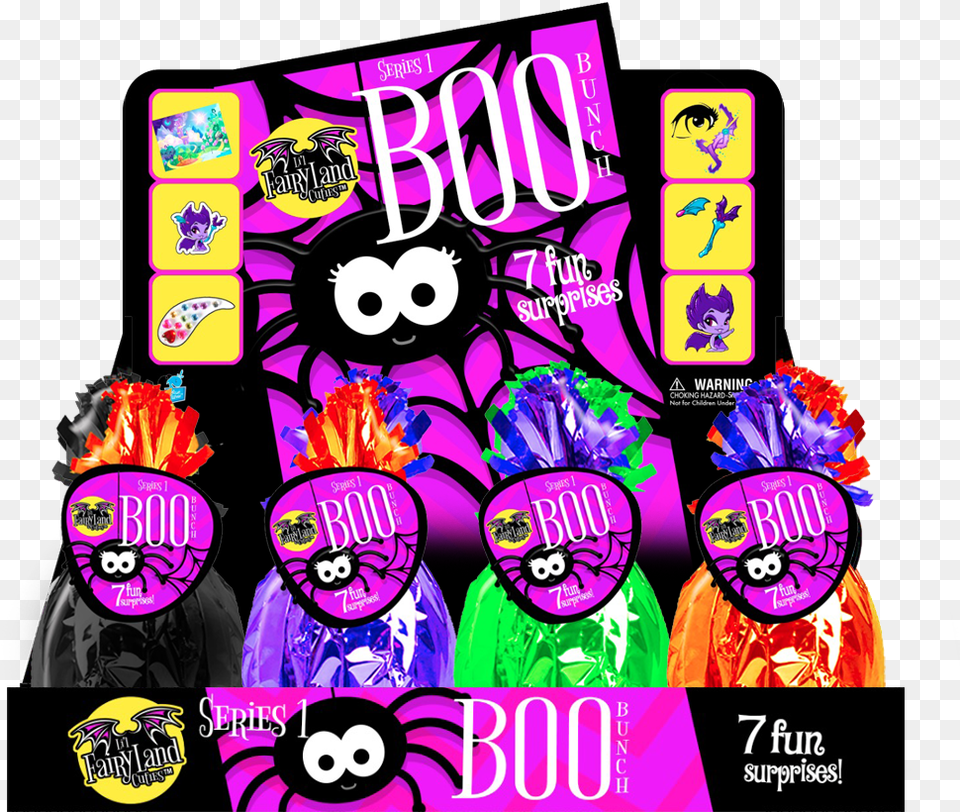 Boo Bunch Display And Package Clipart Download Fairyland Cuties Boo Bunch, Poster, Publication, Purple, Comics Free Png