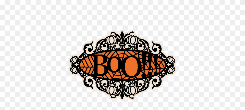 Boo Halloween Title Frame Svg Scrapbook Cut File Cute Halloween Clipart, Art, Transportation, Vehicle, Floral Design Free Transparent Png