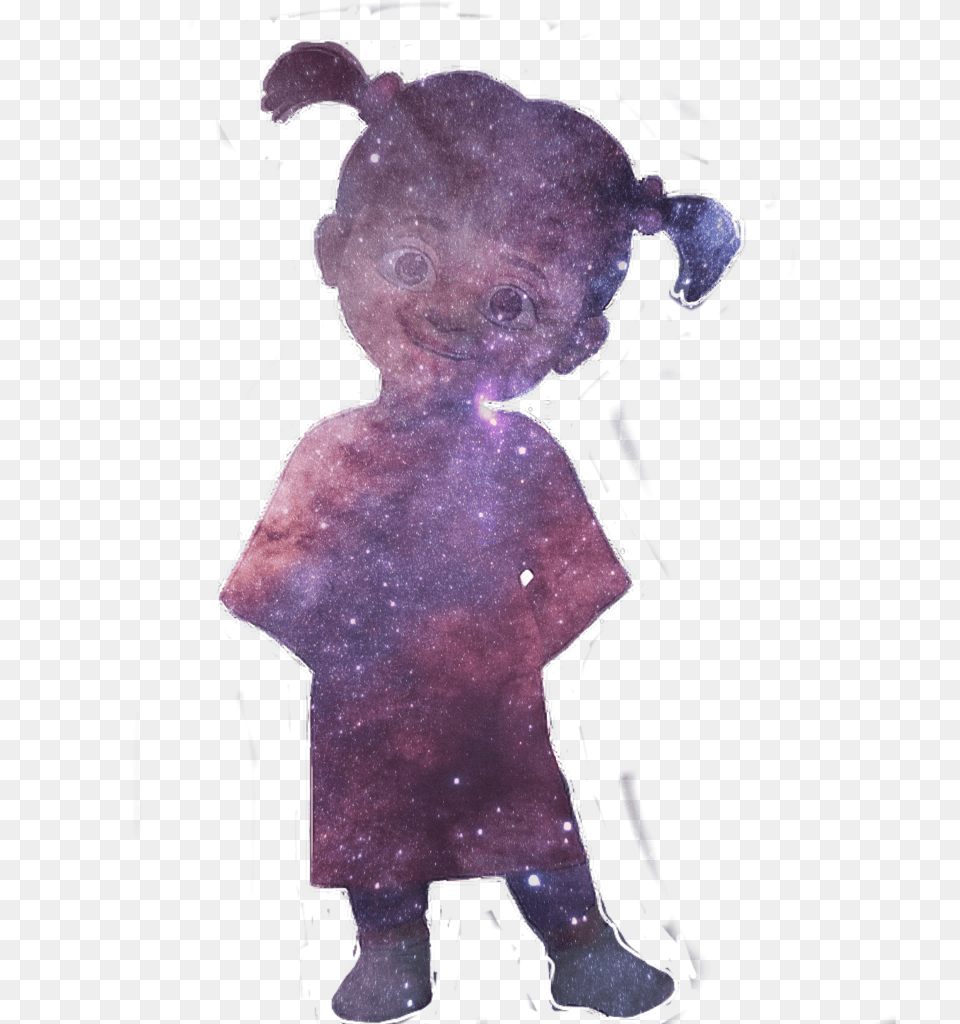 Boo Monstersinc Love Galaxy Disney Child Space Universe Boo Monsters Inc Eyes, Purple, Baby, Person, Alien Free Png Download