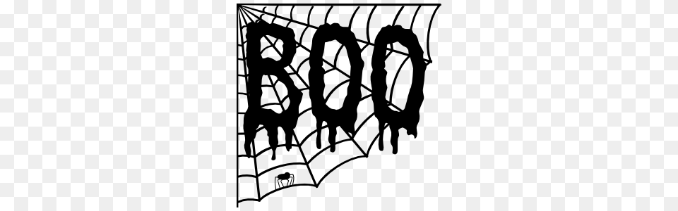 Boo Spider Web And Spider Wall Decal, Machine, Text, Wheel, Adult Free Png