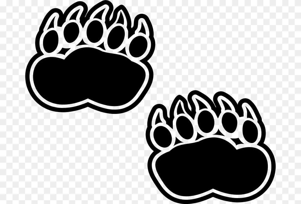 Boobaloo Bear Footprints, Gray Free Png Download