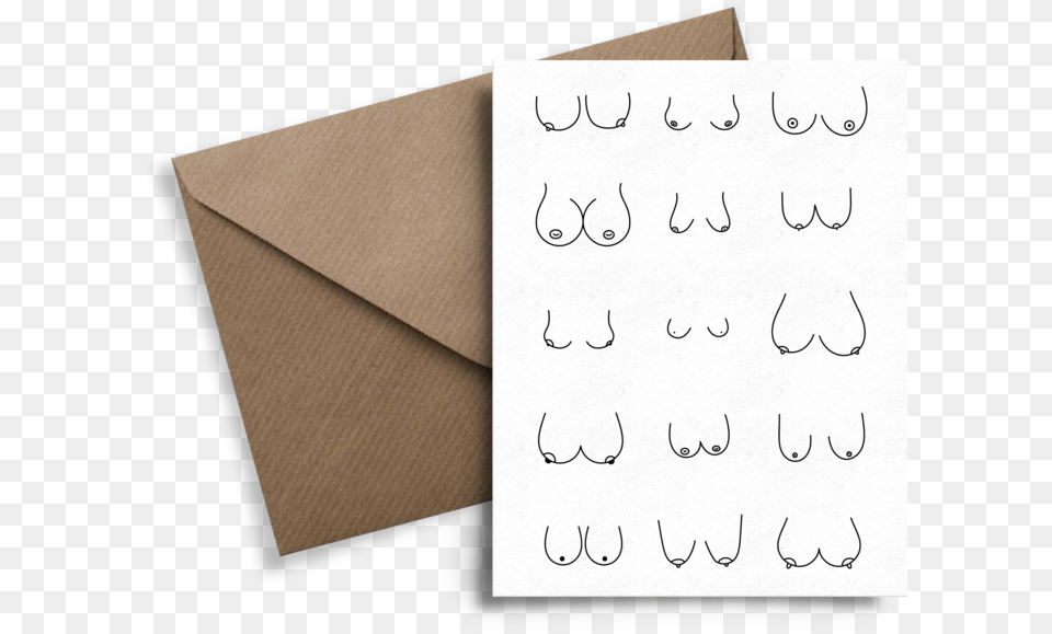 Boobs Greetings Card, Envelope, Mail Png Image