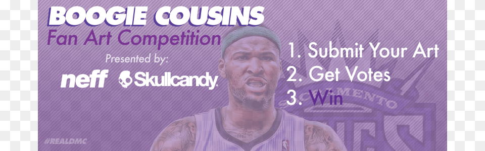 Boogie Cousins39 Fan Art Competition Skullcandy Boy A4 Precut Bookcovers Pack Of, Purple, Adult, Person, Man Free Transparent Png