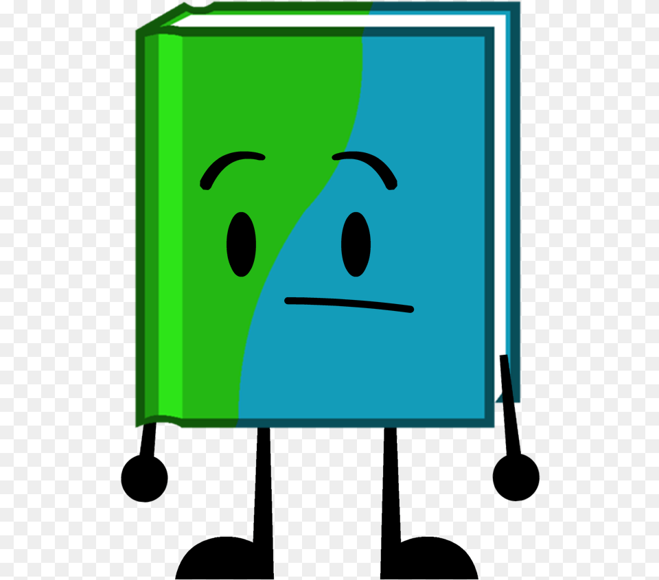 Book Book Bfdi Pose, Green, Face, Head, Person Free Png Download