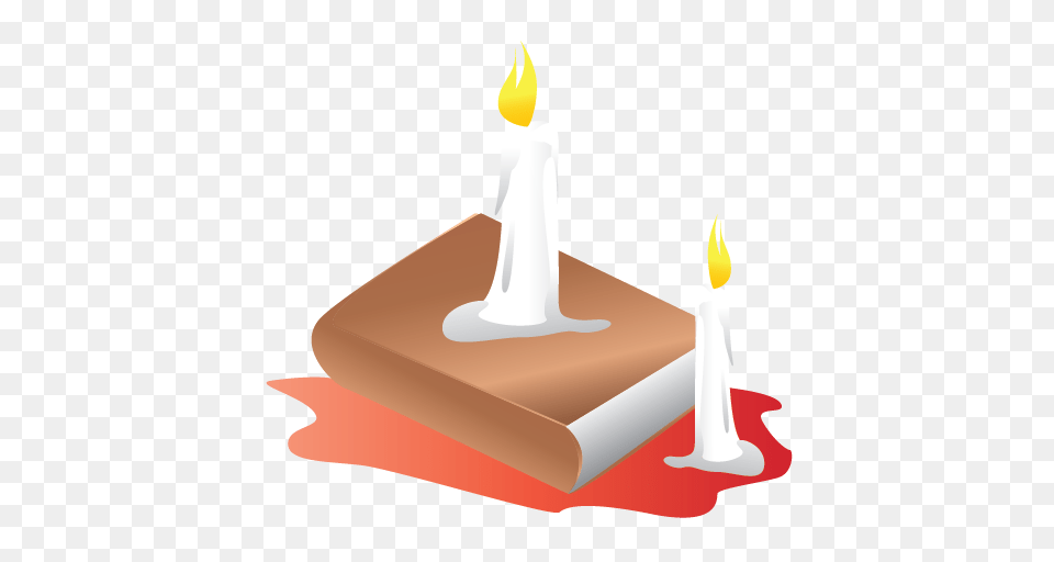 Book Candle Halloween Scary Icon, Fire, Flame Png Image