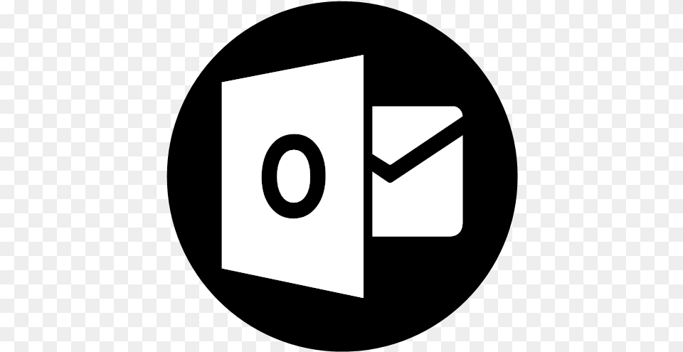 Book Circle Contacts Email Mail Outlook White Icon, Envelope Png