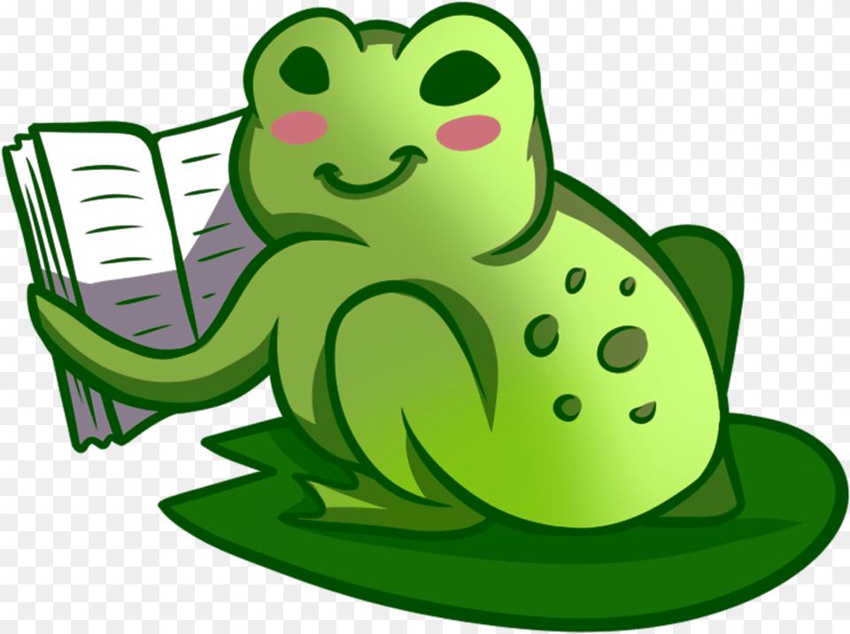 Book Clipart Transparent Book Images And Book, Green, Animal, Amphibian, Frog Png