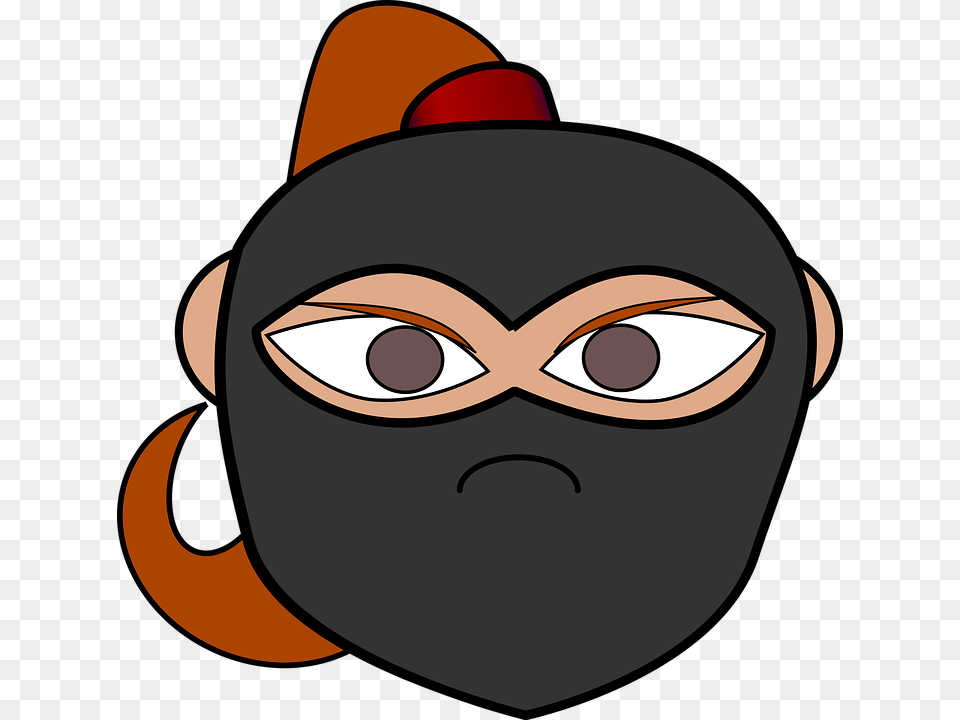 Book Comic Characters Dress Up Head Ninja Ninja Head, Baby, Mask, Person Free Transparent Png