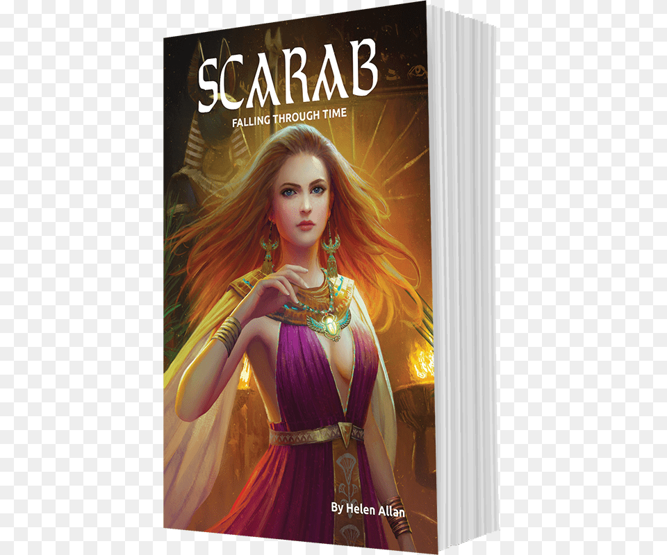 Book Cover Mockup Scarab 3d Poster, Publication, Adult, Female, Person Free Transparent Png