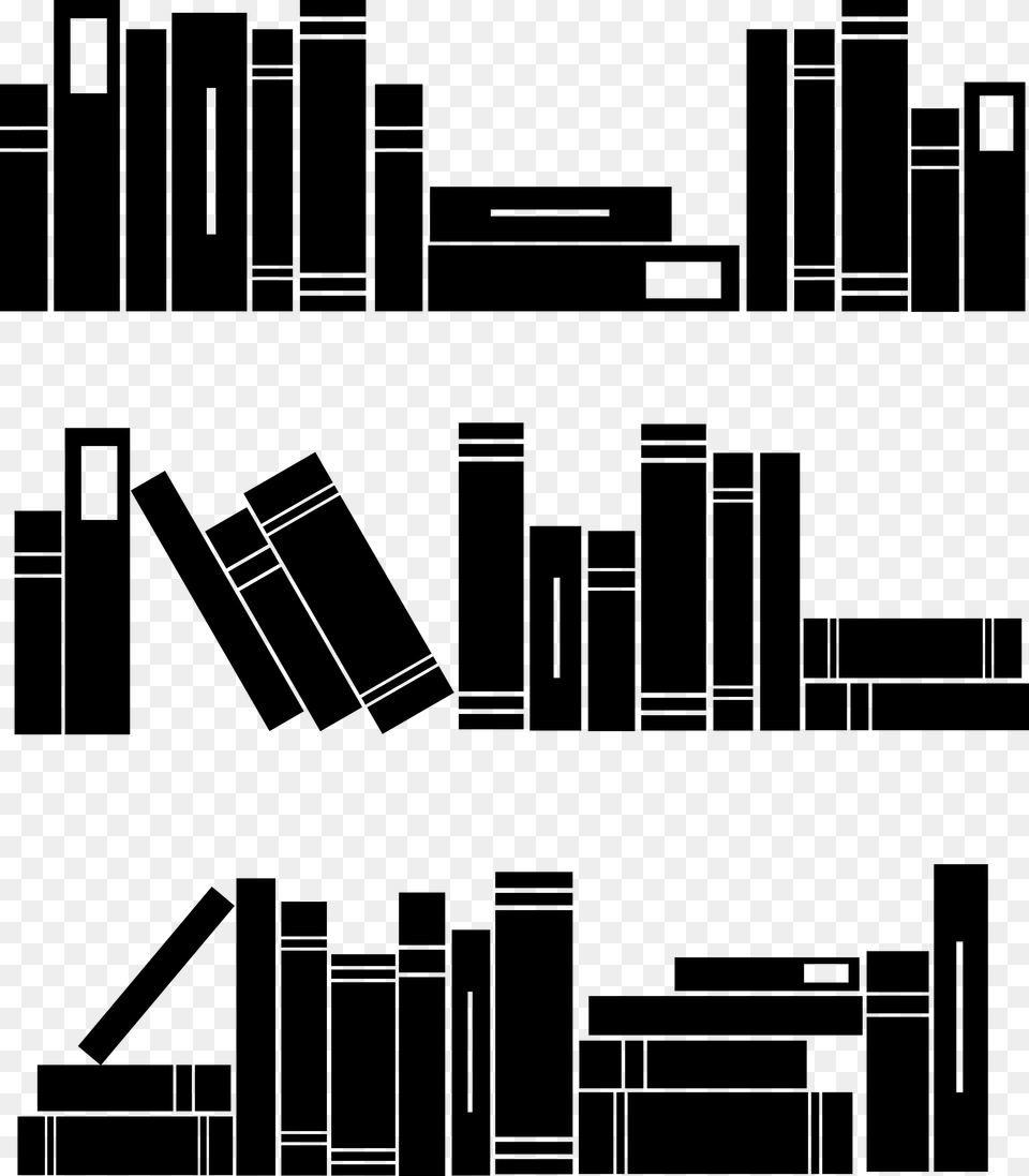 Book Decals For Stair Risers Books Silhouette, Stencil, City Free Transparent Png