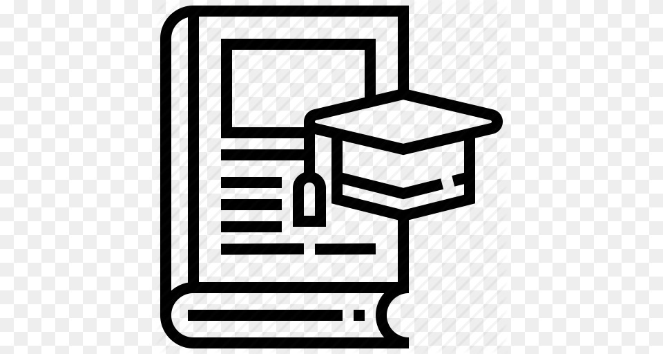 Book Diploma Hat Learning Thesis Icon, Architecture, Building, House, Housing Free Png