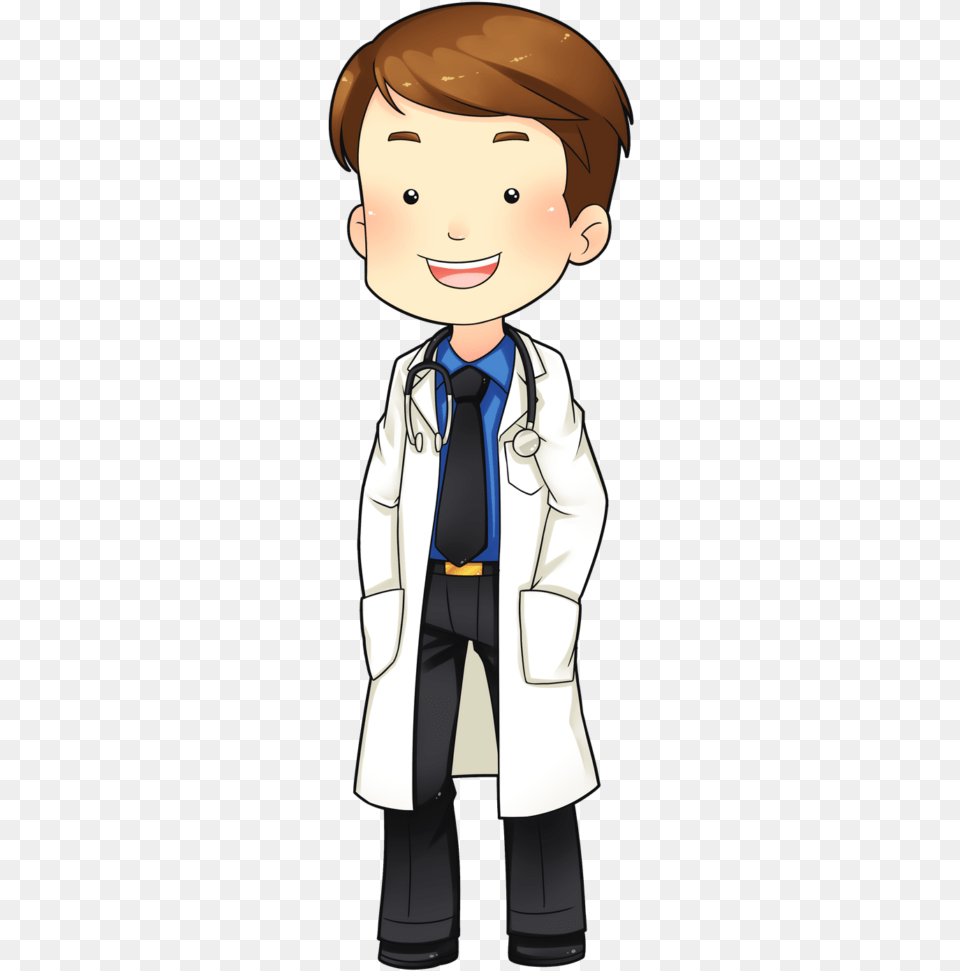 Book Doctor Clipart Vector Library Library Doctor Doctor Clipart, Lab Coat, Clothing, Coat, Accessories Free Transparent Png